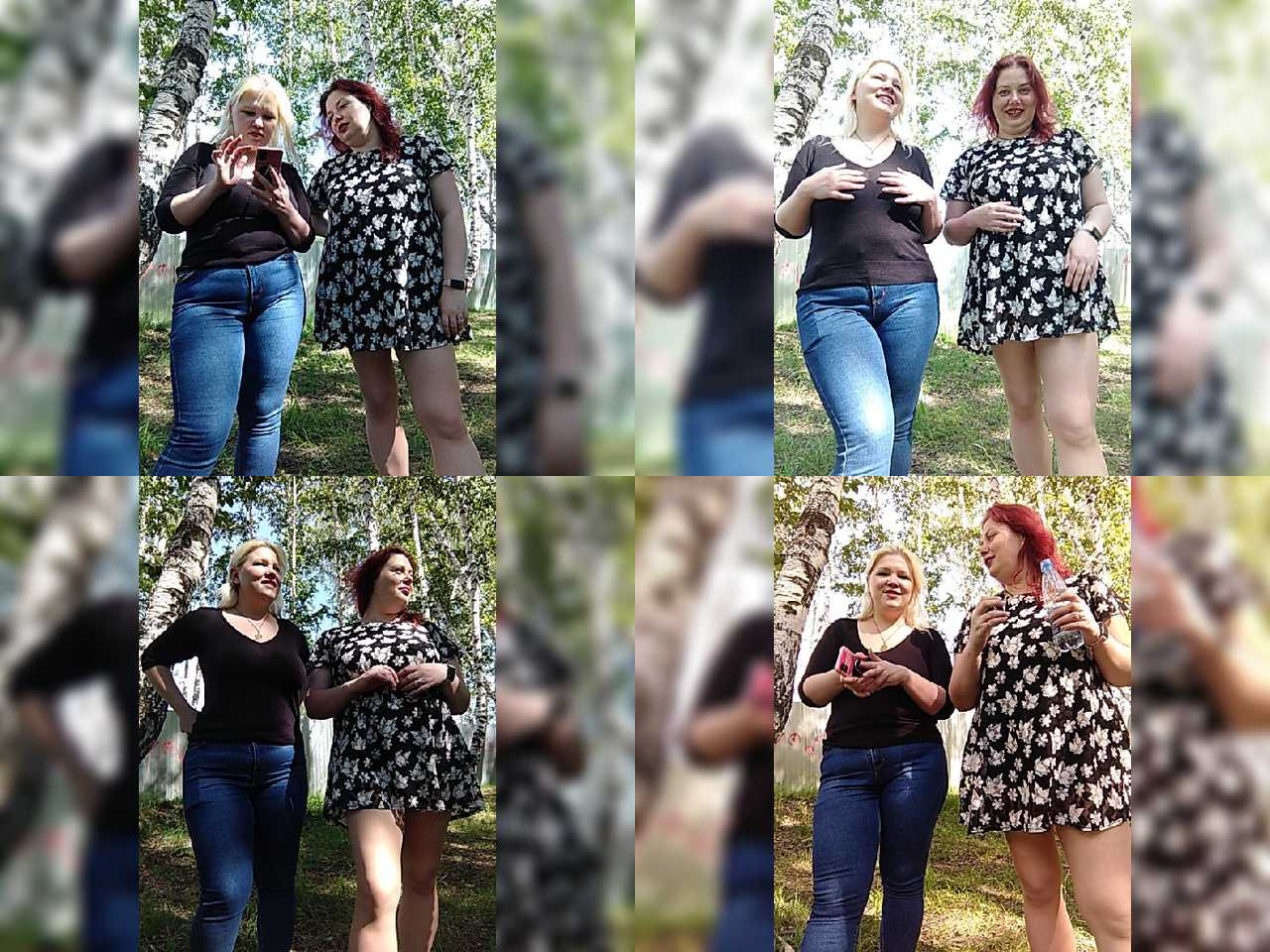 Matreshka666 Speaks Russian Young Lesbian Women Teasing Trimmed Pussy