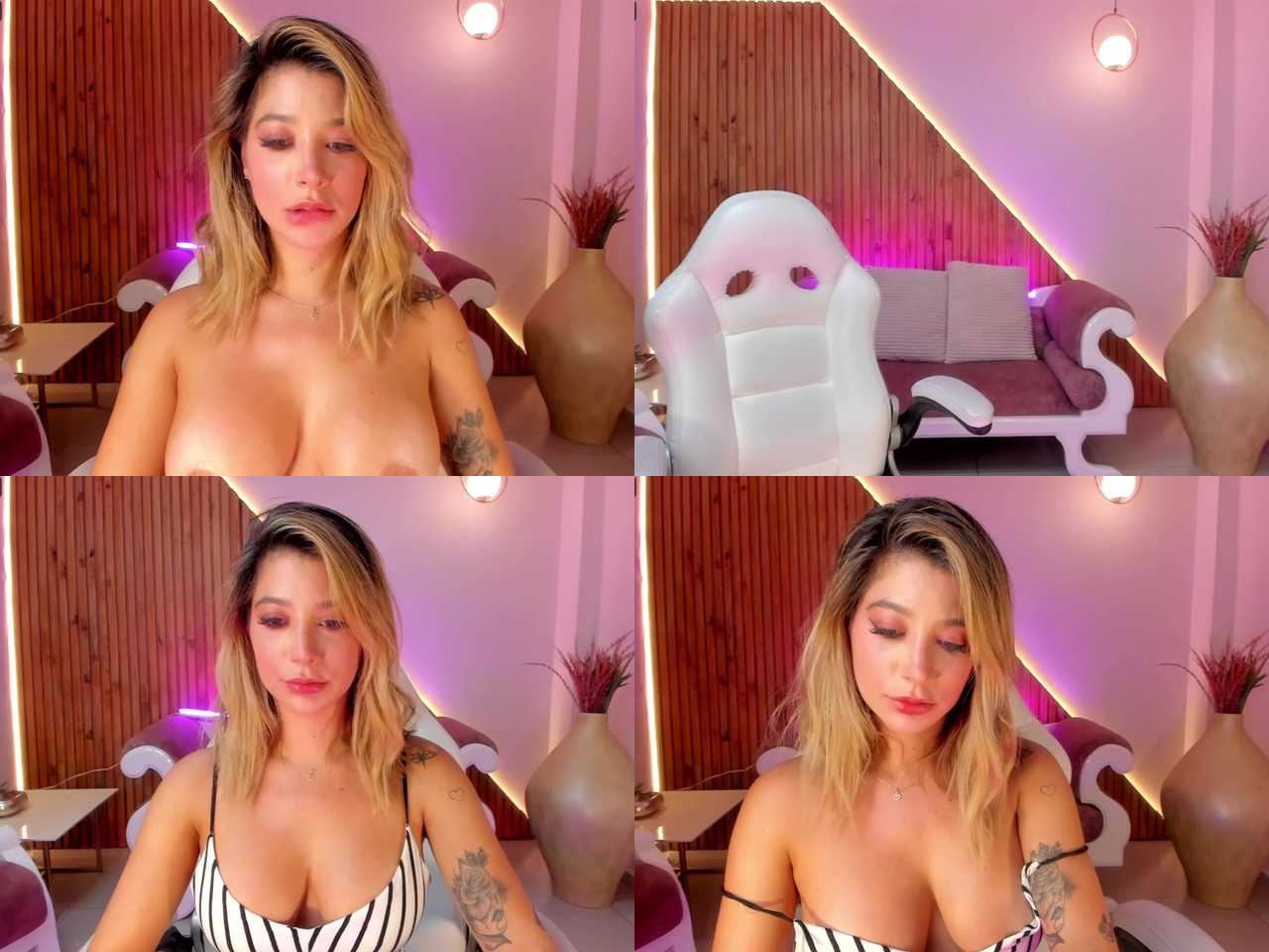 Cam Model GianaWatson Slim Hispanic Latina Large Boobs Green Eyes Latin