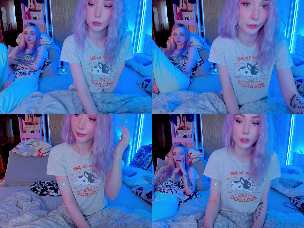 Cam Model HornyBunnys Facesitting Lesbian Couple Kissing Girl Pussylicking