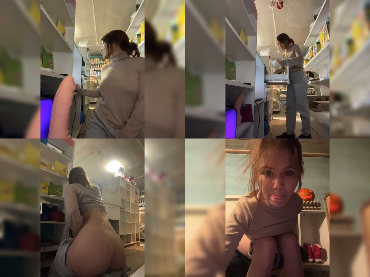 Cam Model MyLittlegi Handjob Stripping Woman Blue Eyes Ohmibod Skinny White